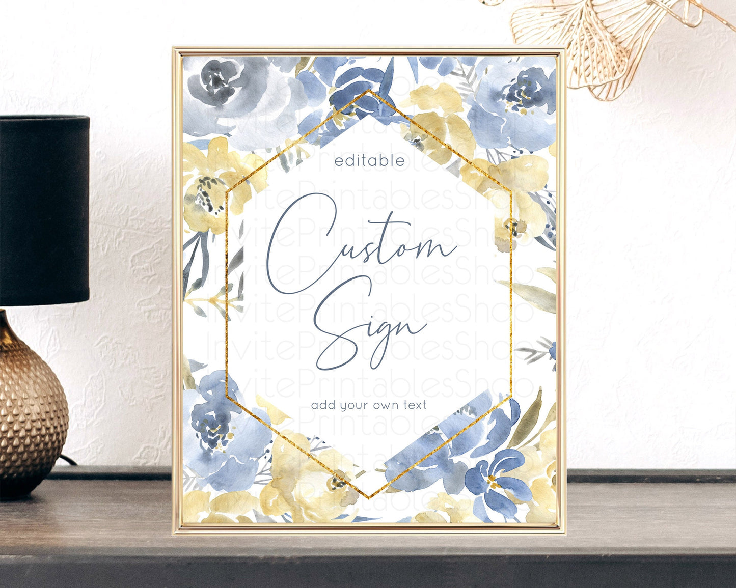 Wildflower Floral Table Sign Decor Secret Garden Sign Template Pastel Floral Garden Party Boho Flowers Birthday Baby Shower Wedding D10782