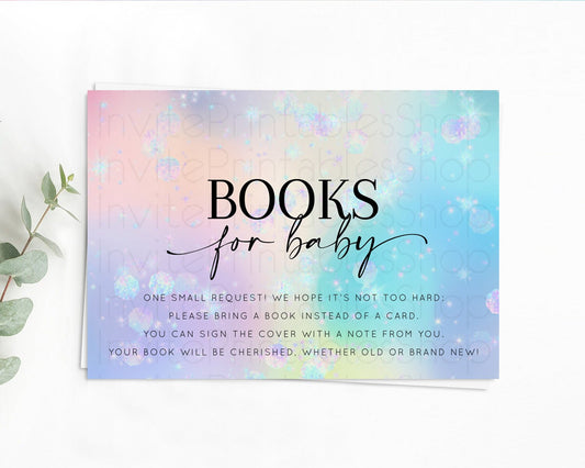 Editable Rainbow Books For Baby Card Pastel Book Insert Colorful Pastel Wate