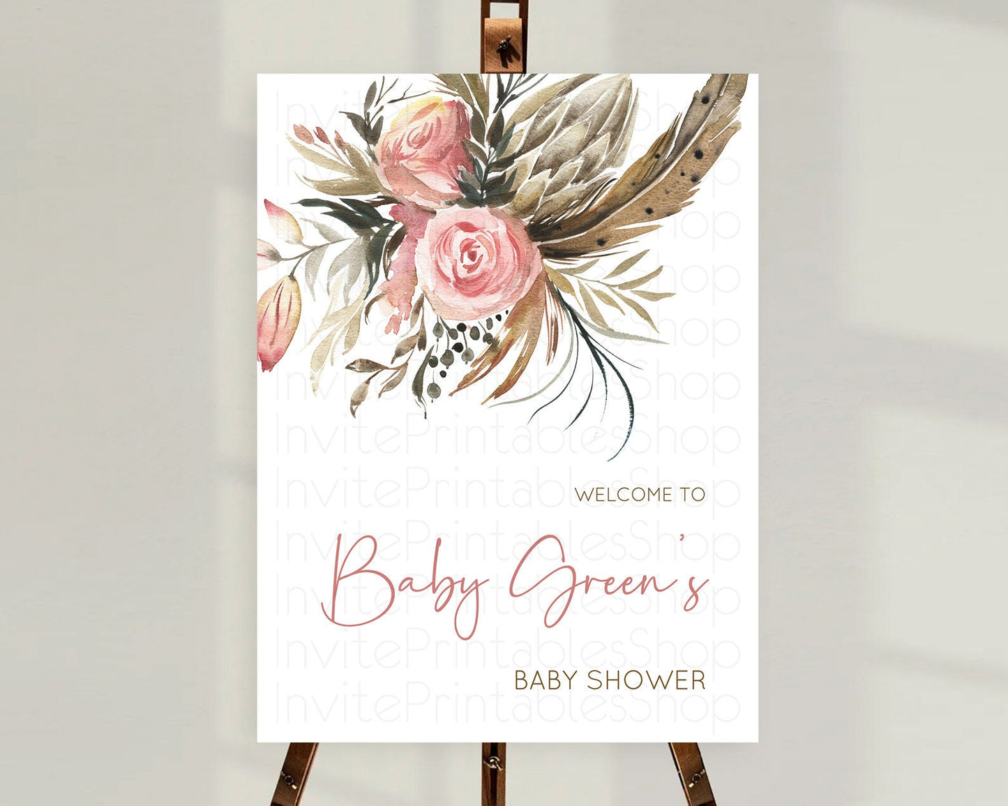 Secret Garden Baby Shower Welcome Sign Wildflower Welcome Board Pastel Flower Garden Welcome Poster Boho Wildflower Welcome Sign D10686