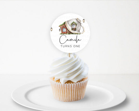 Editable Fairy Cupcake Toppers Pastel Fairy Cupcake Toppers Fairy Floral Gar