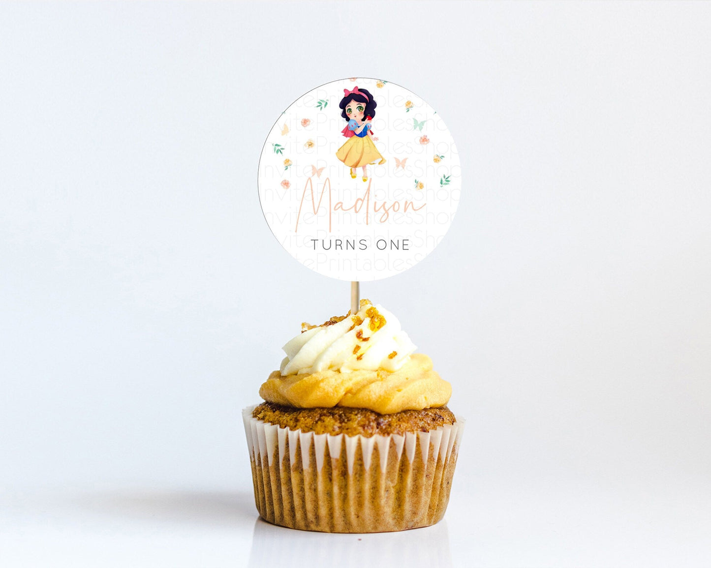 Princess Cupcake Toppers Castle Cupcake Toppers Royal Princess Decor Fairy Tale Enchanted Castle Pastel Floral Garden Table Number D10356