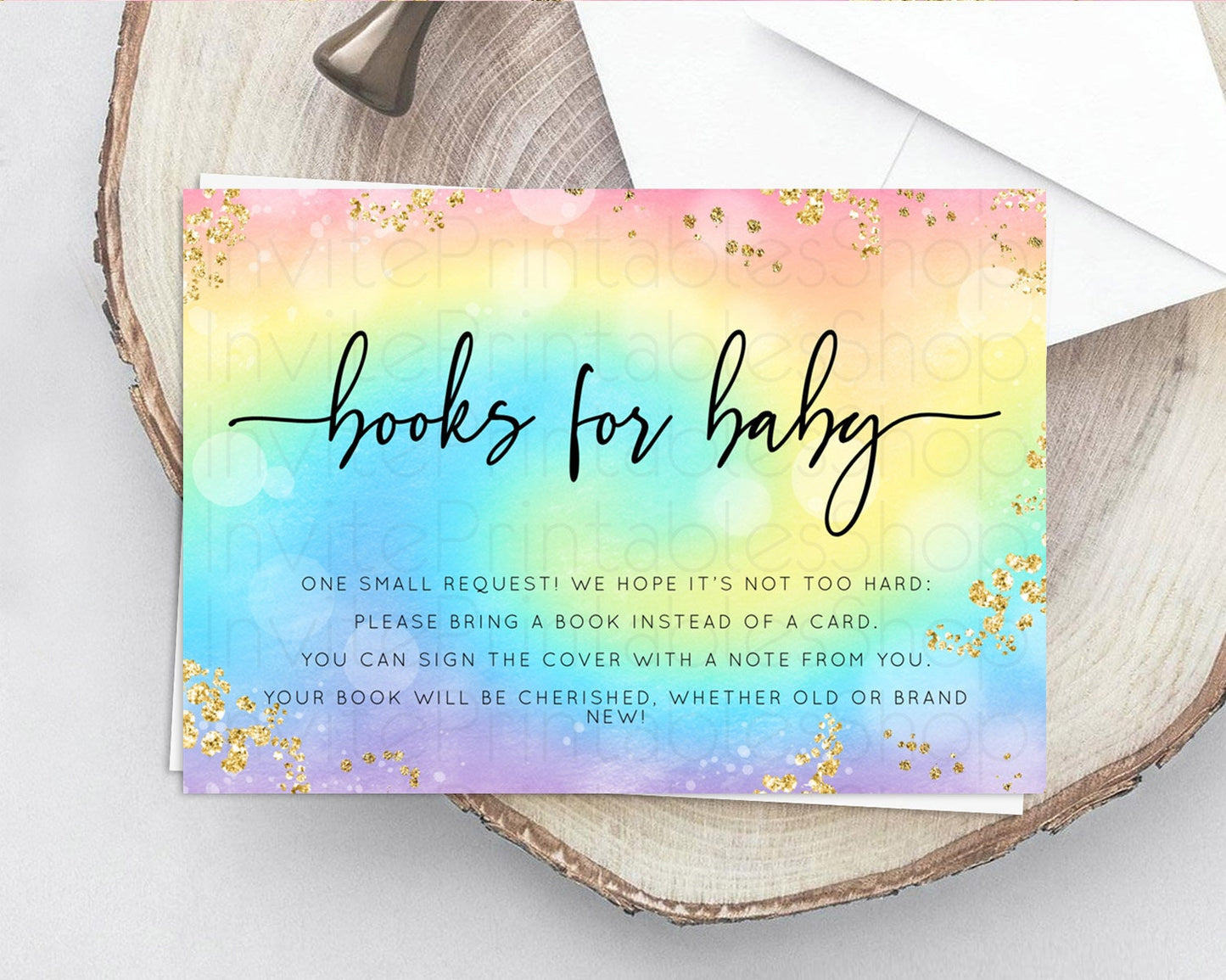 Tie Dye Books For Baby Card Rainbow Tie Dye Book Insert Pastel Rainbow Watercolor Book Card Tie Dye Colors Guests Book Poem Request D10568