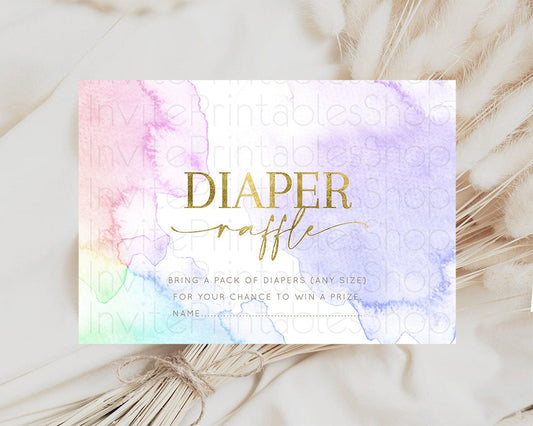 Editable Diaper Raffle Diaper Request Diaper Insert Card Baby Shower Diaper
