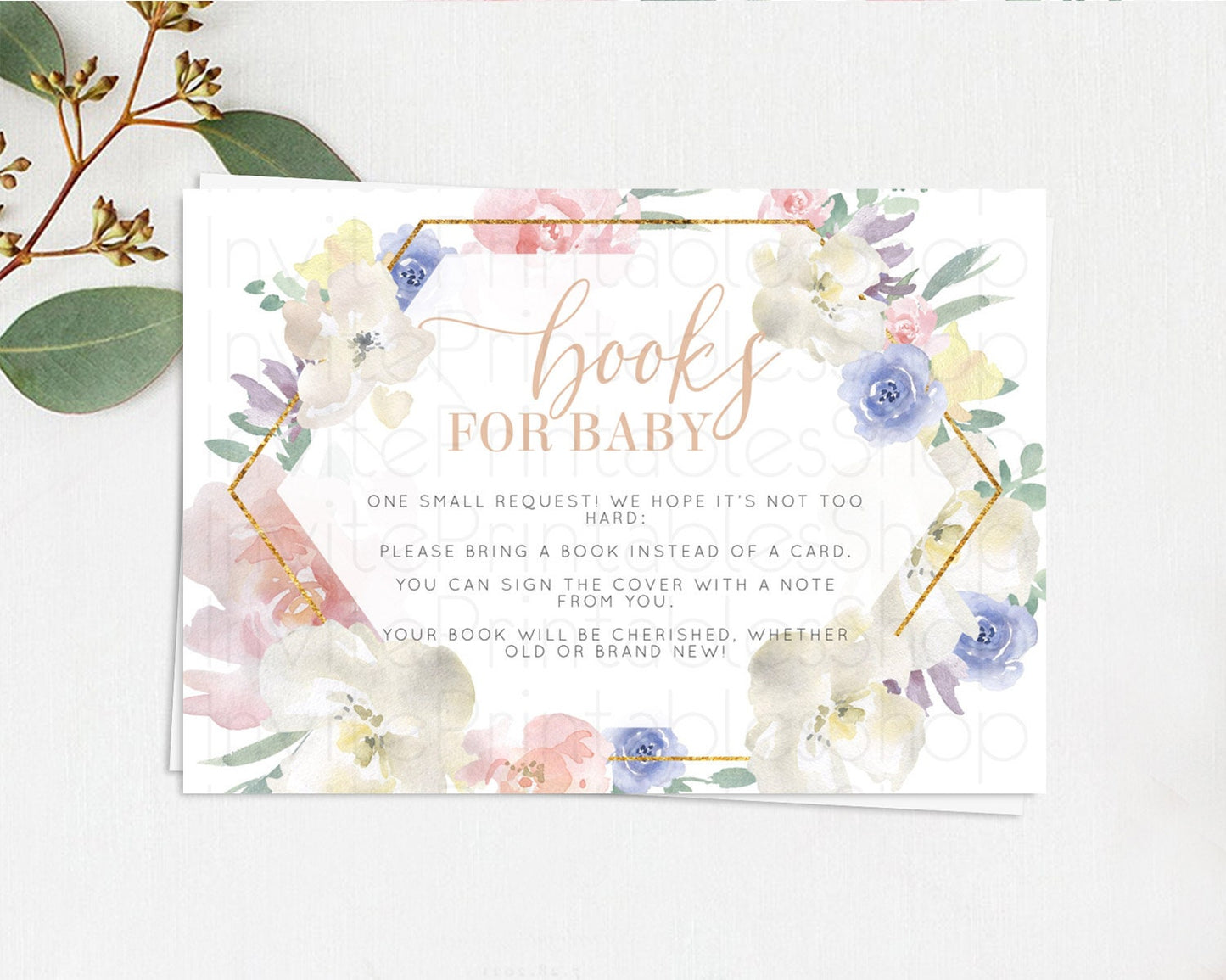 Secret Garden Books For Baby Card Boho Wildflower Book Insert Pastel Flower Garden Baby Shower Card Flower Guests Book Poem Request D10254