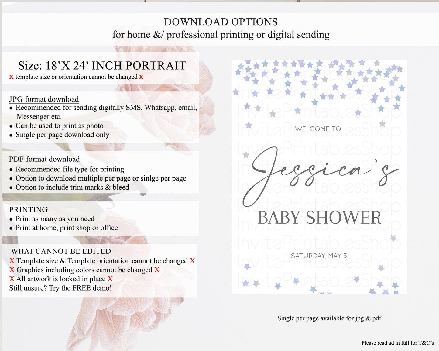 Star Baby Shower Welcome Board Pastel Stars Welcome Sign Shooting Star Rainbow Colorful Confetti Twinkle Little Star Welcome Sign D10341