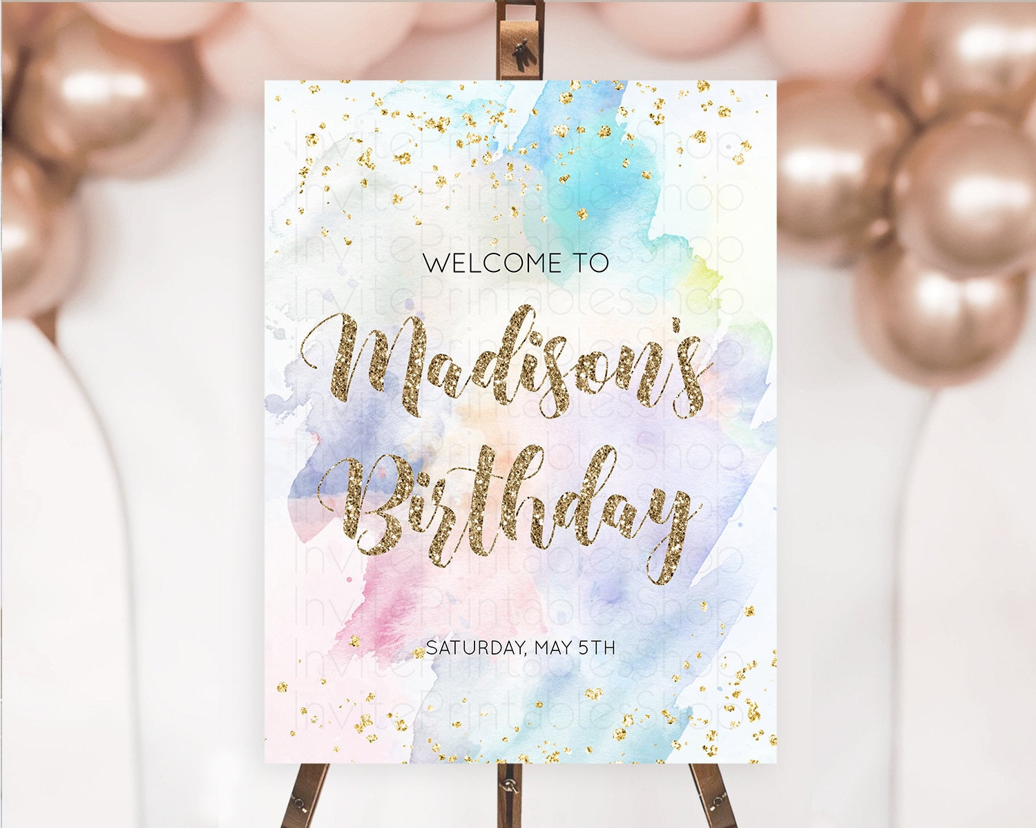 Editable Pastel Welcome Sign Pastel Rainbow Welcome Sign Colorful Rainbow Co