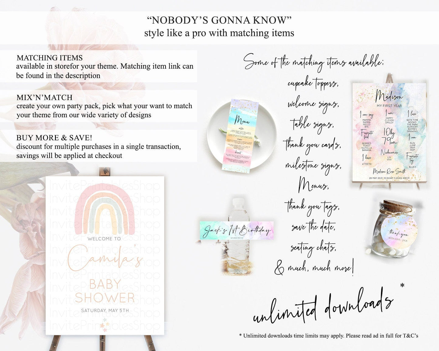 Pastel Rainbow Baby Shower Welcome Sign Boho Rainbow Welcome Board Rainbow Welcome Sign Pastel Welcome Decor Rainbow Welcome Sign D10162