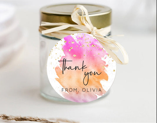 Editable Pastel Thank You Tags Rainbow Thank You Gift Tags Colorful Pastel F