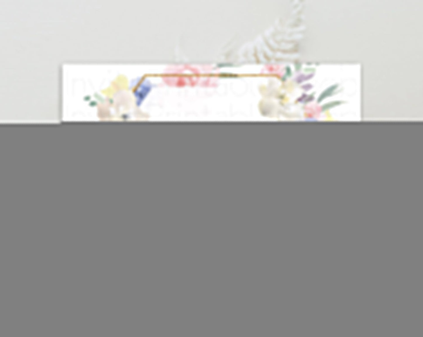 Secret Garden Thank You Wildflower Thank You Card Pastel Flower Garden Birthday Thank You Card Boho Floral Teacher Thank You Card D10254