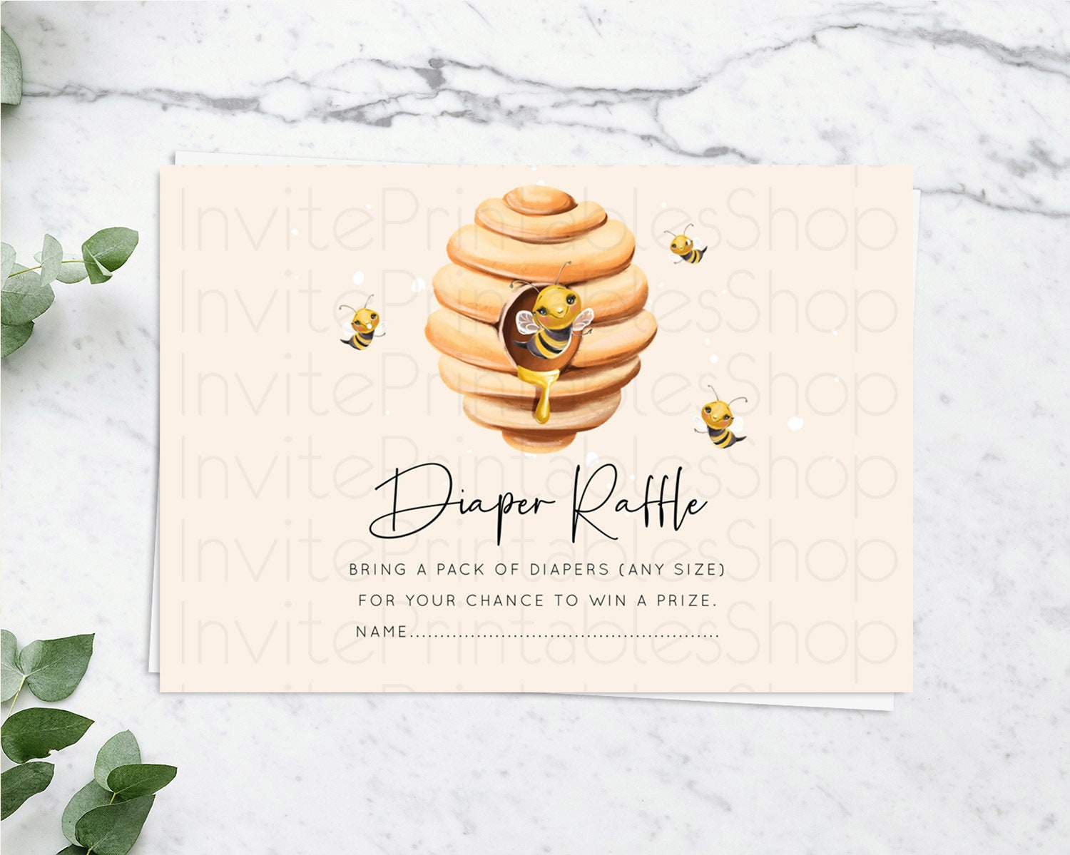 Editable Bee Diaper Raffle Card Momma To Bee Diaper Raffle Insert Floral Bee