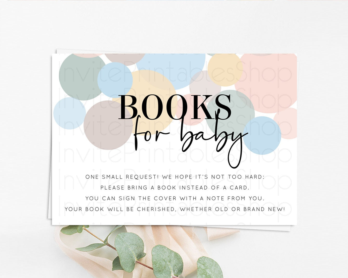 Rainbow Books For Baby Card Pastel Sprinkles Book Insert Pastel Rainbow Confetti Book Card Colorful Bubbles Pastel Book Poem Request D10602