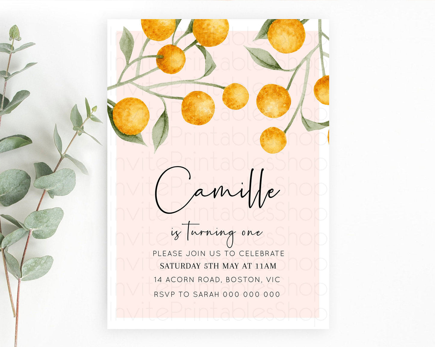 Secret Garden Invitation Wildflower Birthday Invitation Pastel Flowers Invite Enchanted Garden Boho Floral 3rd 2nd First Birthday D11037