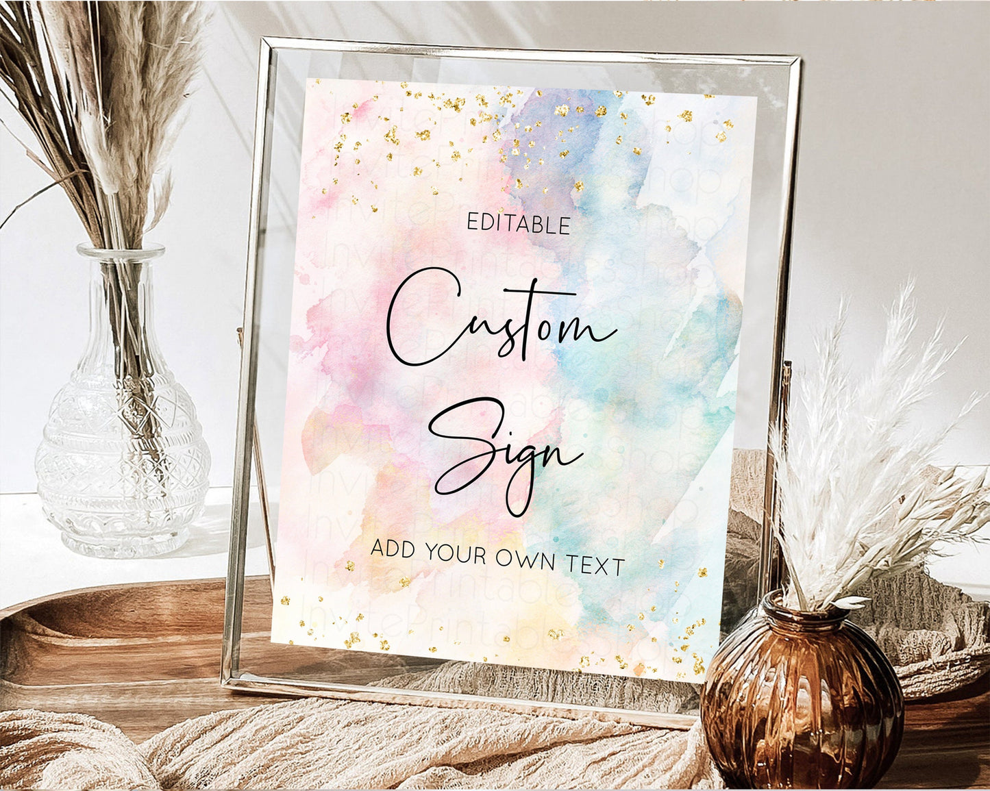 Sign Table Sign Table Signs Party Sign Birthday Sign Food Sign Custom Sign for Wedding Christening Birthday Baptism 8x10 276