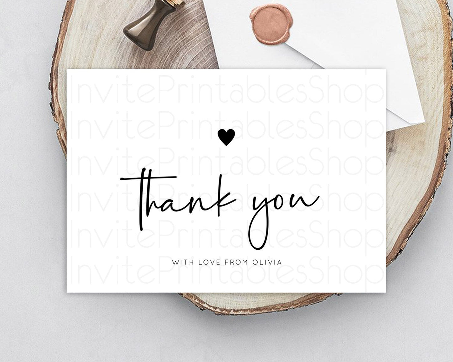 Minimalist Thank You White Thank You Card Minimal Birthday Thank You Card Modern Cards Simple White Teacher Thank You Cards Template D10955