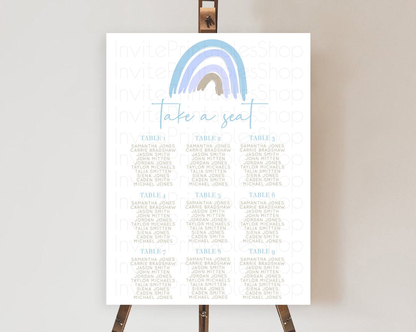 Pastel Rainbow Seating Chart Boho Rainbow Seating Chart Rainbow Seating Chart Pastel Seating Chart Boho Rainbow Seating Sign D10352