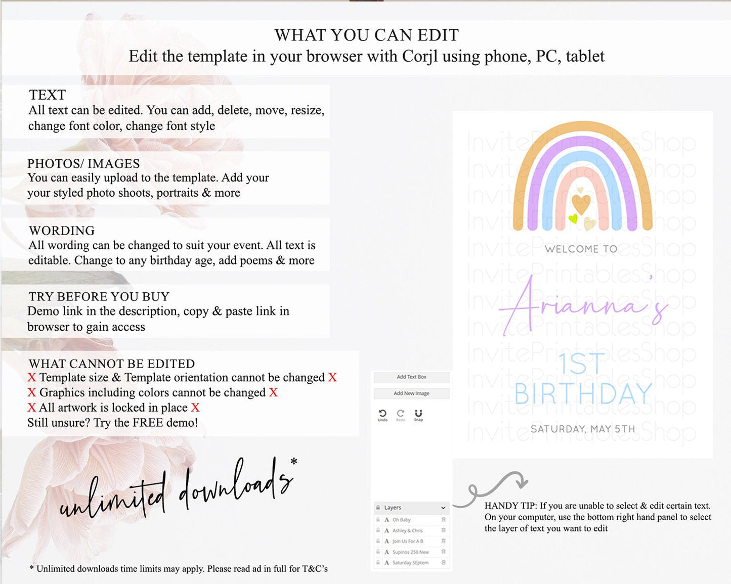 Pastel Rainbow Welcome Sign Boho Rainbow Welcome Board Rainbow Welcome Sign Pastel Welcome Decor Rainbow First Birthday Welcome Sign D10238