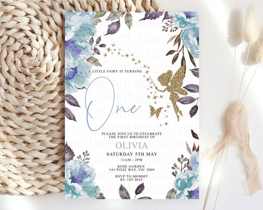 Editable Fairy Birthday Invitation Fairy Invites Fairy Tea Party Fairy Garde