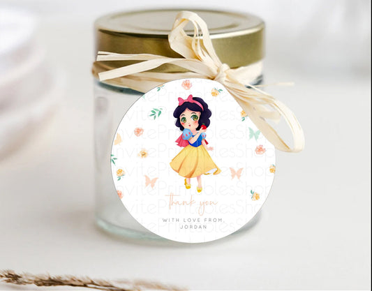 Editable Princess Thank You Tags Castle Thank You Gift Tags Secret Garden Fa