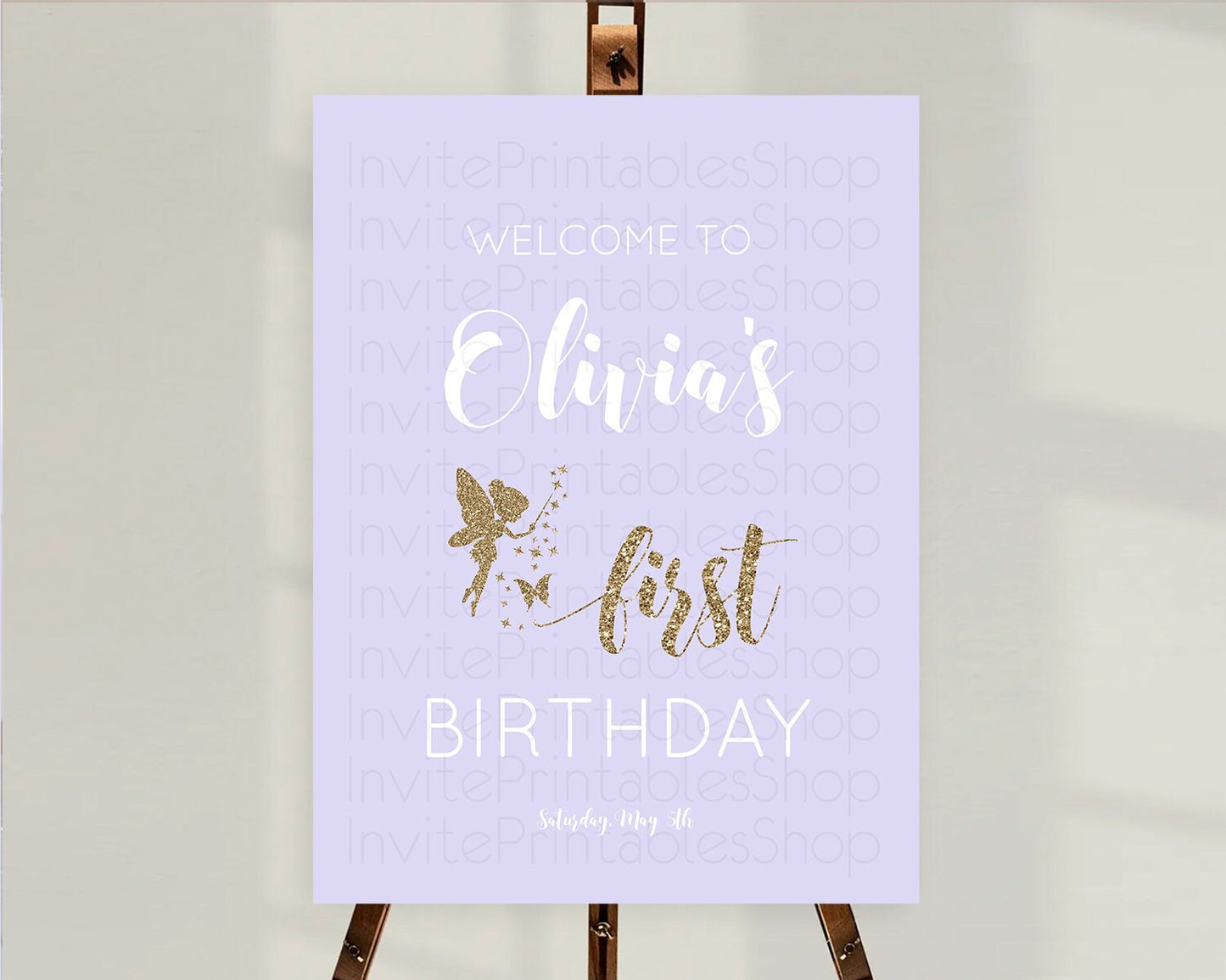 Fairy Welcome Sign Fairy Welcome Board Enchanted Garden Pastel Floral Butterfly Decor Secret Garden First Birthday Welcome Sign D10389