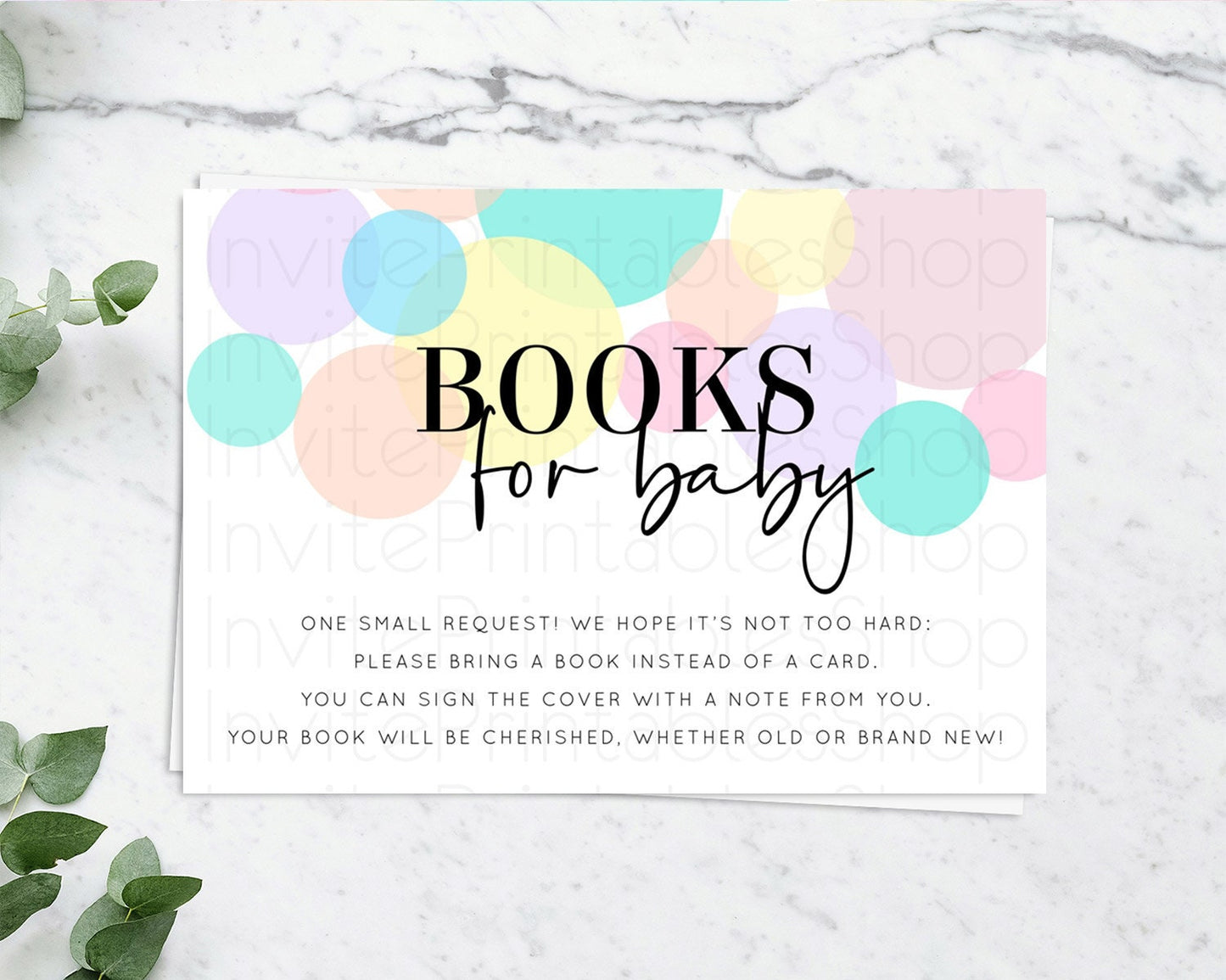 Rainbow Books For Baby Card Pastel Sprinkles Book Insert Pastel Rainbow Confetti Book Card Colorful Bubbles Pastel Book Poem Request D10223