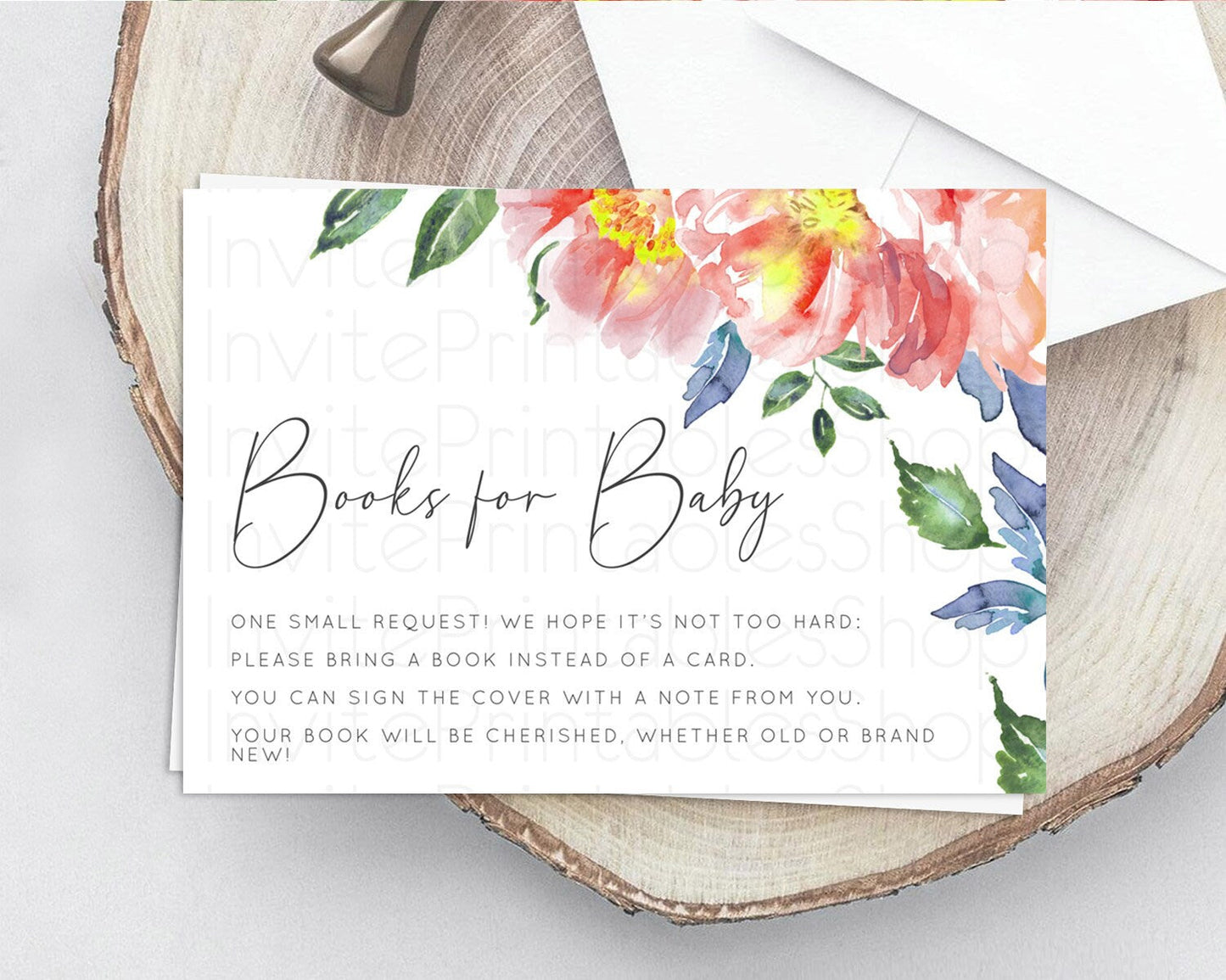 Secret Garden Books For Baby Card Boho Wildflower Book Insert Pastel Flower Garden Baby Shower Card Flower Guests Book Poem Request D10751