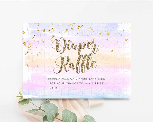 Editable Diaper Raffle Diaper Request Diaper Insert Card Baby Shower Diaper