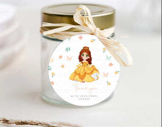 Editable Princess Thank You Tags Castle Thank You Gift Tags Secret Garden Fa