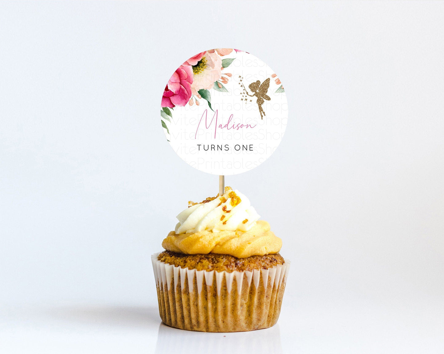 Fairy Cupcake Toppers Pastel Fairy Cupcake Toppers Fairy Floral Garden Cupcake Topper Enchanted Garden Floral Butterfly Party Decor D10883