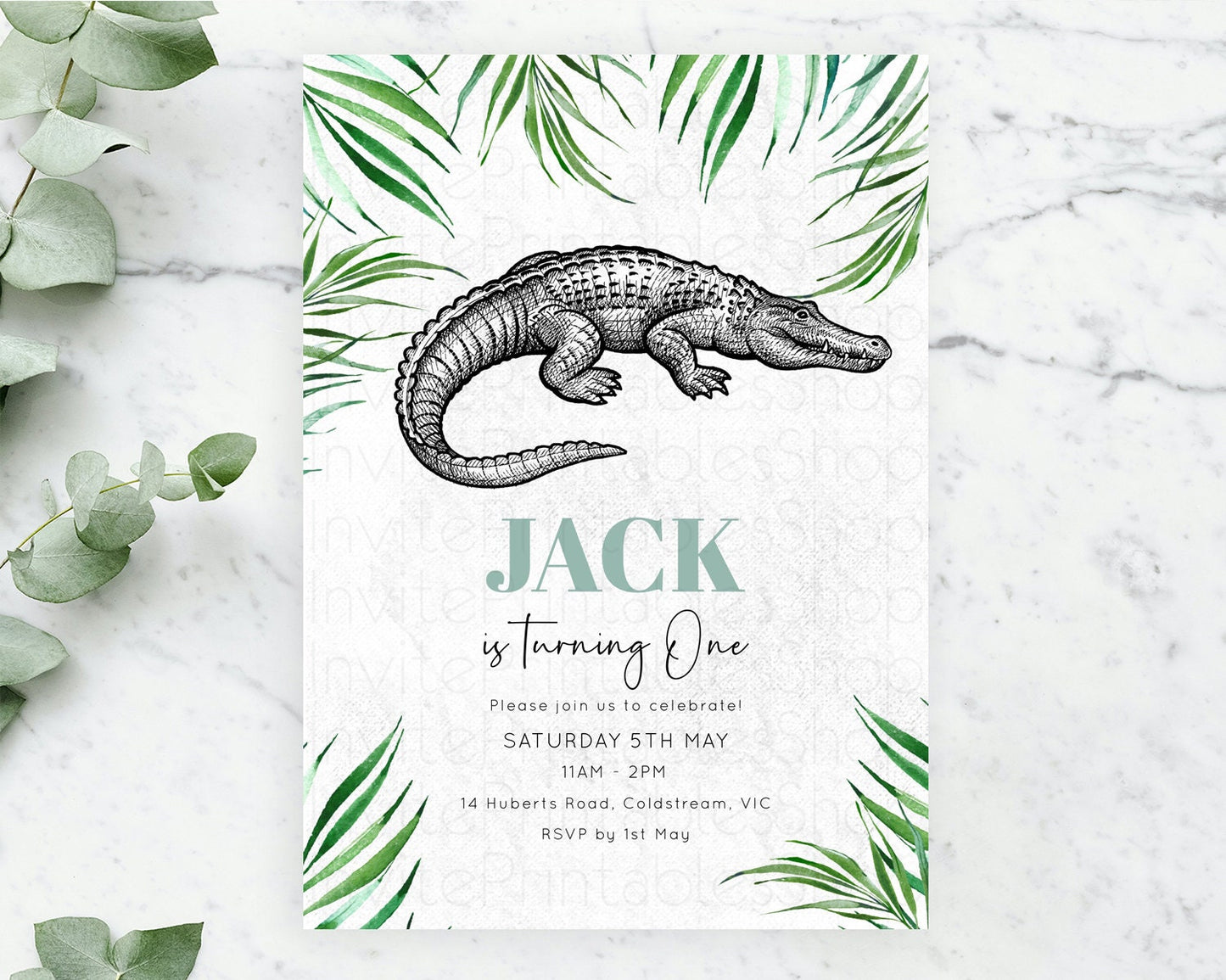 Crocodile Birthday Invitation Alligator Birthday Invitation Later Alligator Birthday Gator Swamp Birthday Invite Safari Crocodile D10847