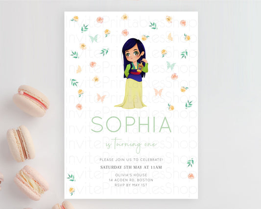 Editable Princess Birthday Invitation Castle Invitation Royal Birthday Fairy