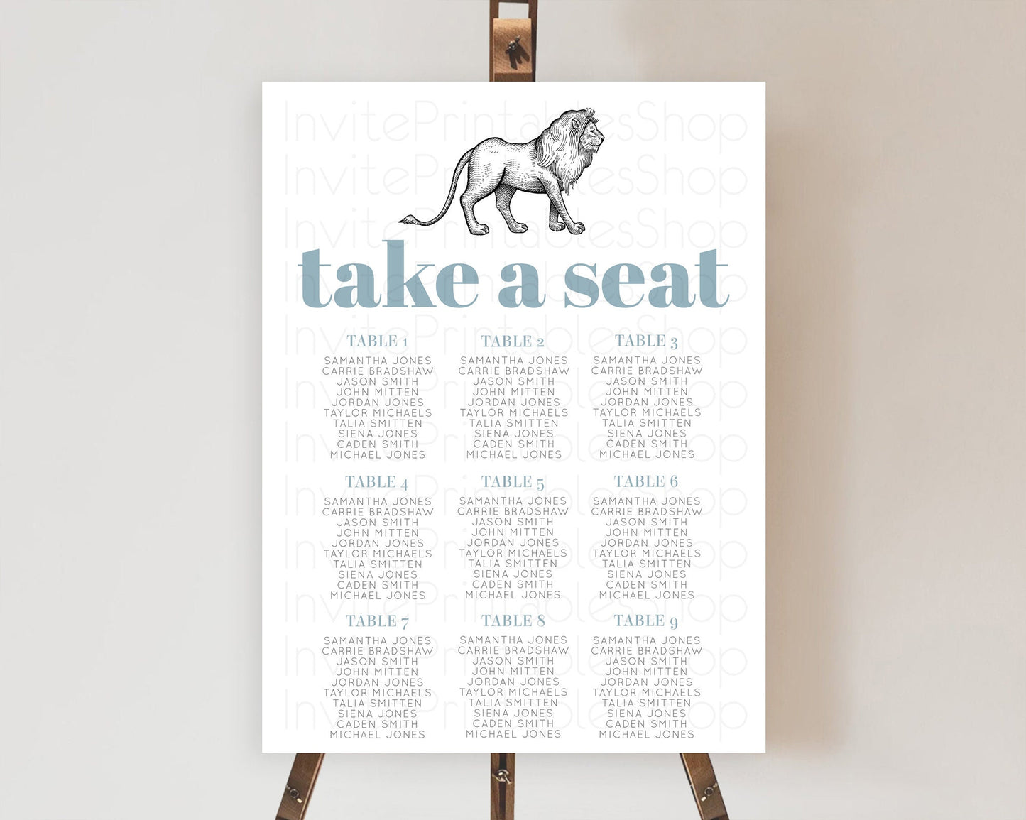 Lion Seating Chart Safari Lion Seating Chart Modern Lion Party Decor Safari Adventure Party Minimalist Lion Seating Sign Take A Seat D10246