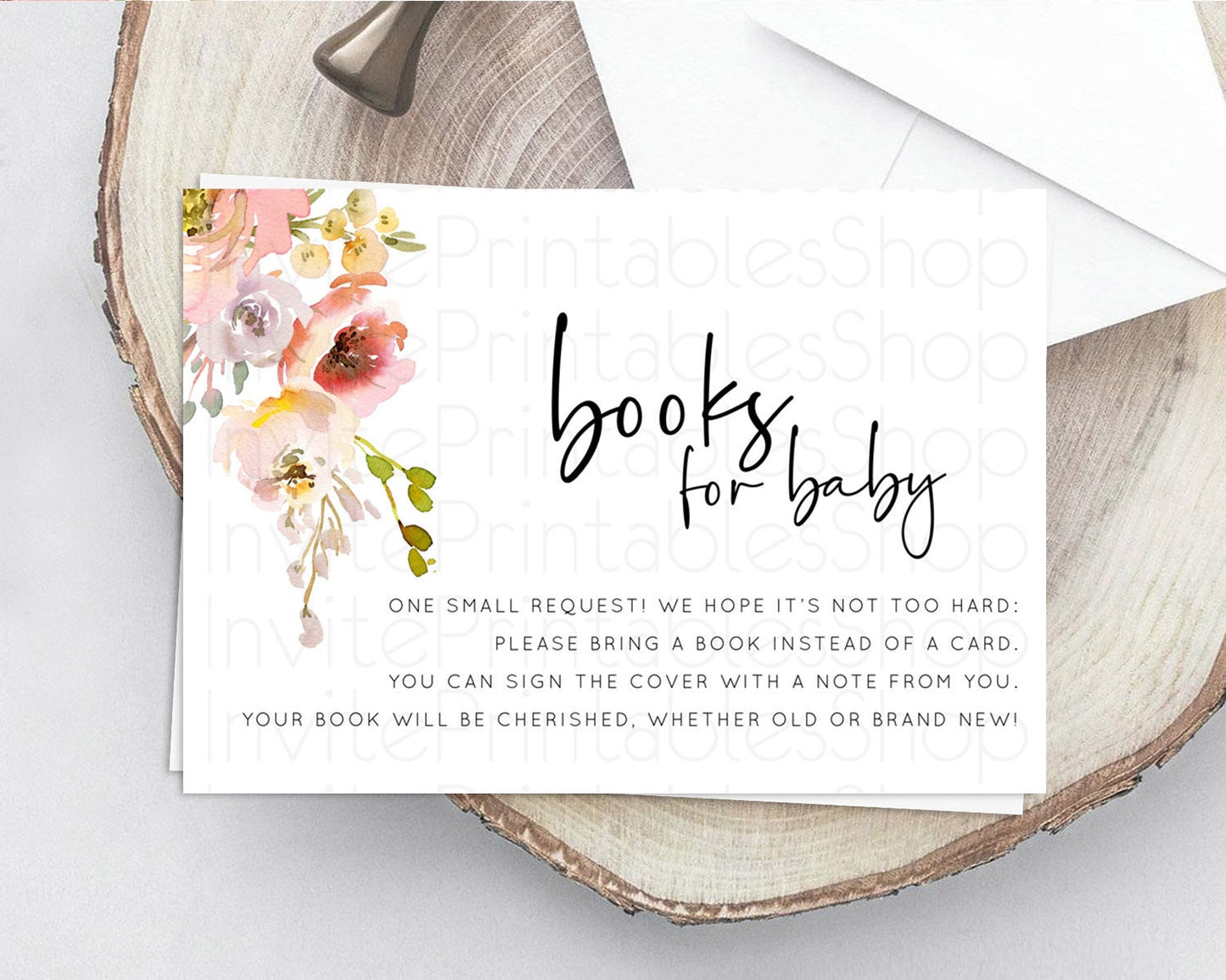 Secret Garden Books For Baby Card Boho Wildflower Book Insert Pastel Flower Garden Baby Shower Card Flower Guests Book Poem Request D10194