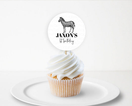 Editable Zebra Cupcake Toppers Zebra Cupcake Zebra Take A Cupcake Toppers Ze