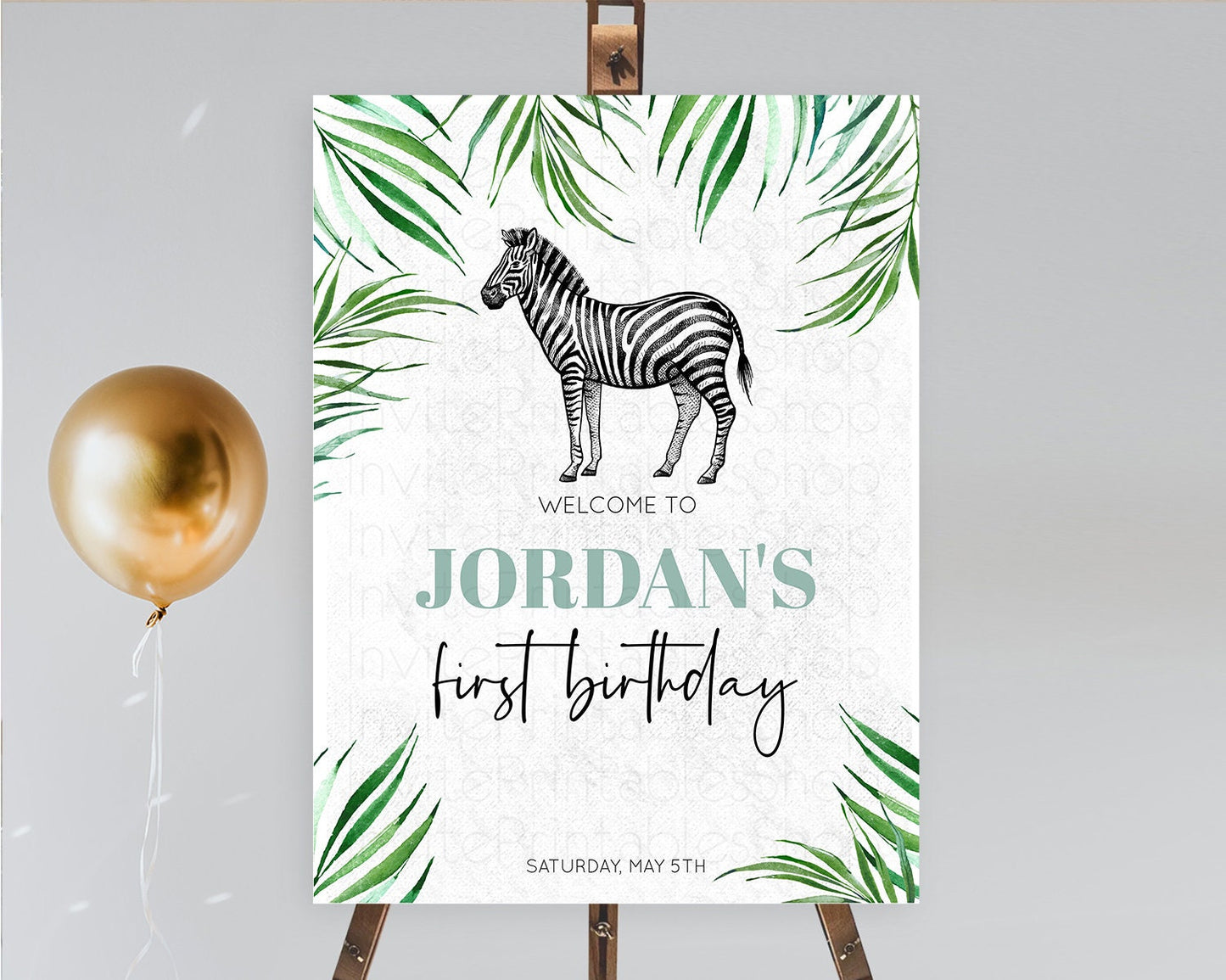 Editable Zebra Welcome Sign Zebra Welcome Board Zebra Welcome Poster Safari
