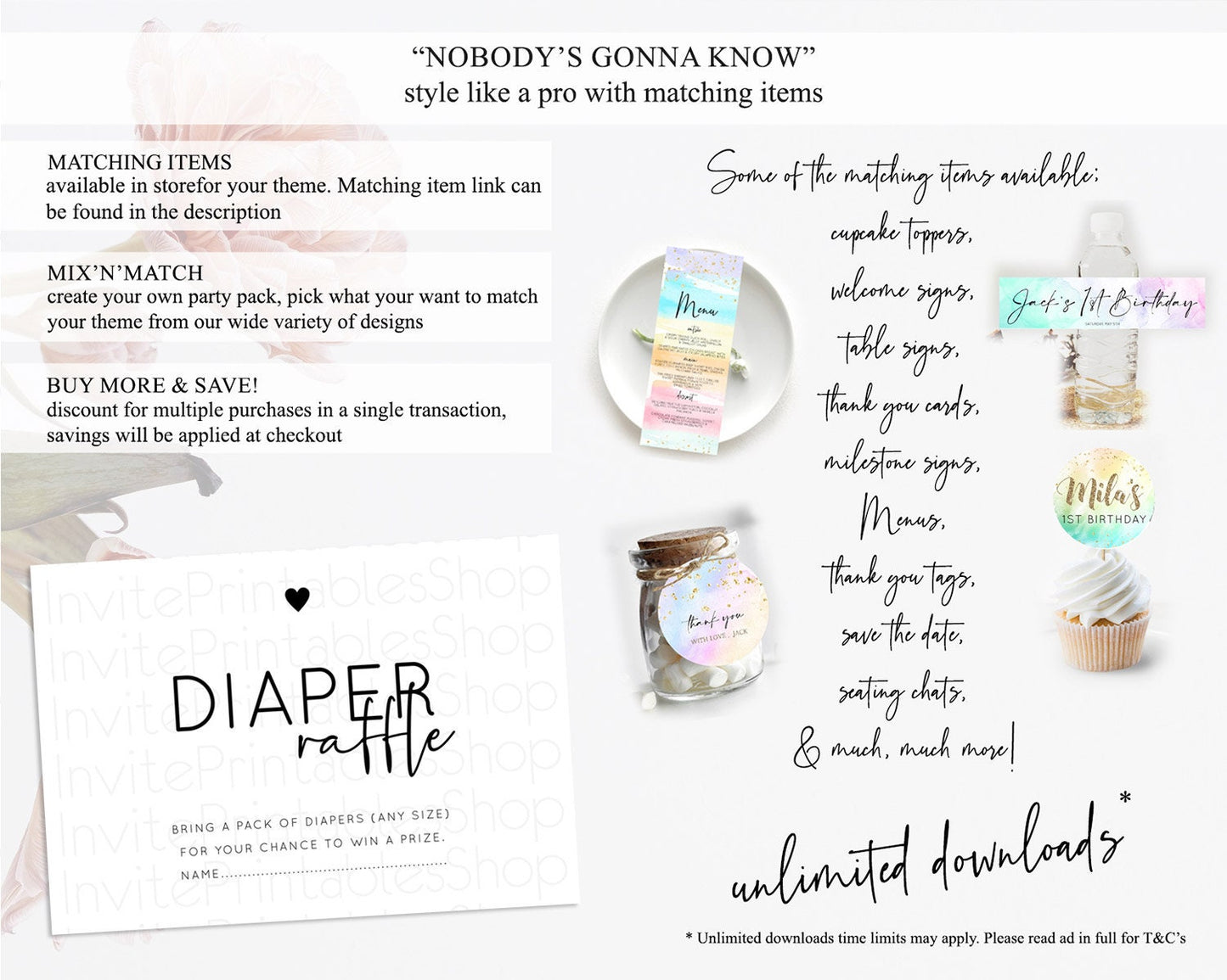 Minimalist Baby Shower Diaper Raffle Insert Simple White Diaper Raffle Insert Minimal White Diaper Ticket Modern White Raffle Game D10955