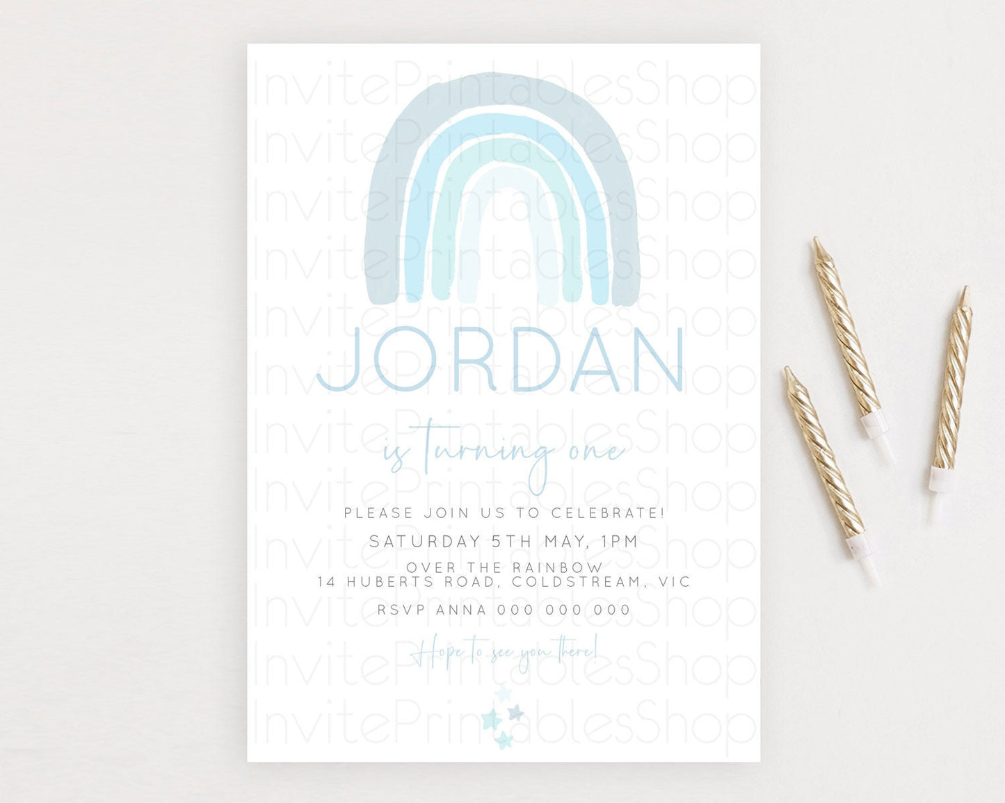 Editable Pastel Rainbow Birthday Invitation Pastel Rainbow Invitation Rainbo