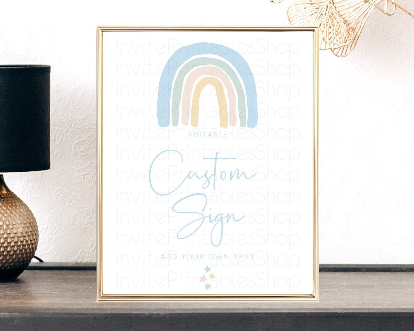 Pastel Rainbow Sign Rainbow Table Sign Decor Boho Colorful Rainbow Party Rainbow Baby Theme 1st Birthday Baptism Baby Shower Wedding D10200