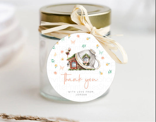 Fairy Thank You Tags Fairy Thank You Gift Tags Enchanted Garden Pastel Floral Butterfly Décor Secret Garden First Birthday Thank You D10383