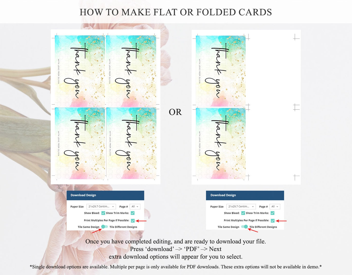 Pastel Thank You Rainbow Thank You Card Colorful Pastel Birthday Thank You Card Confetti Watercolor Pastel Teacher Thank You Cards D10151