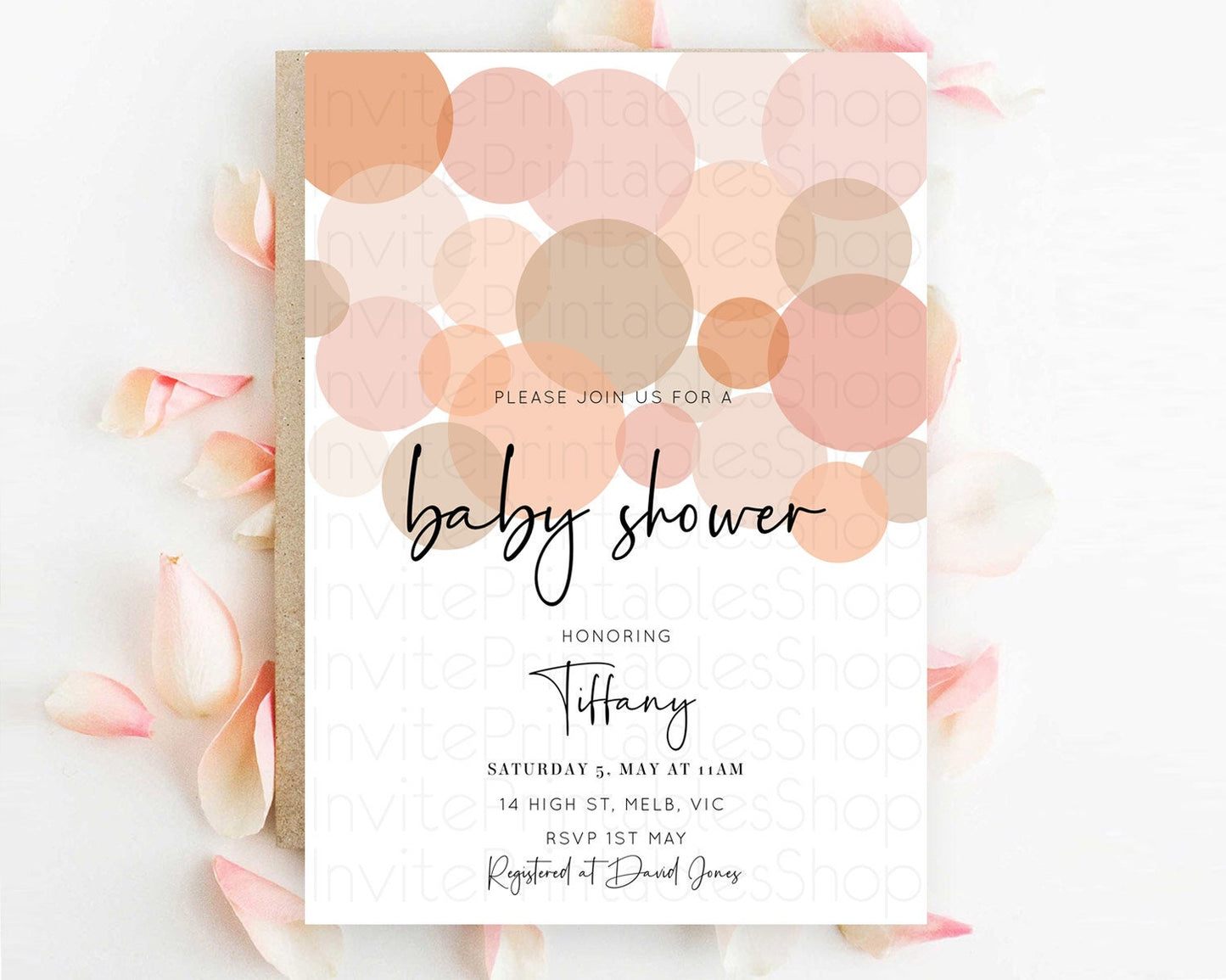 Editable Pastel Rainbow Baby Shower Invitation Pastel Confetti Invitation Sp