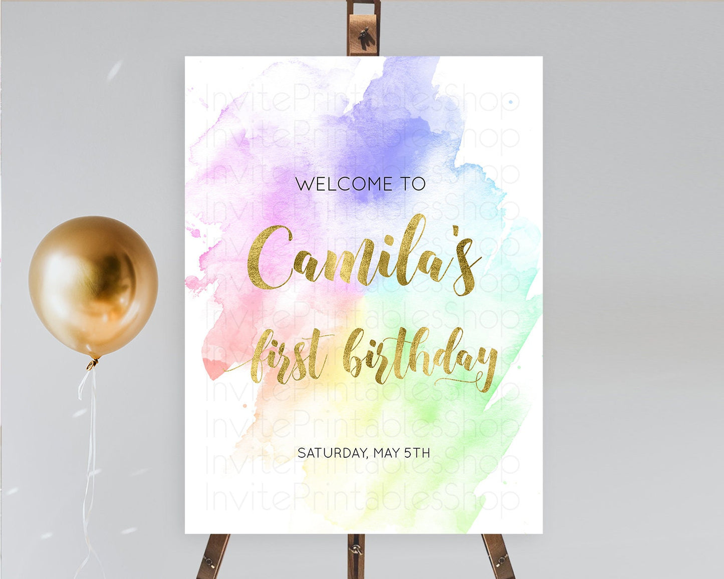 Editable Pastel Welcome Sign Pastel Rainbow Welcome Sign Colorful Rainbow Co