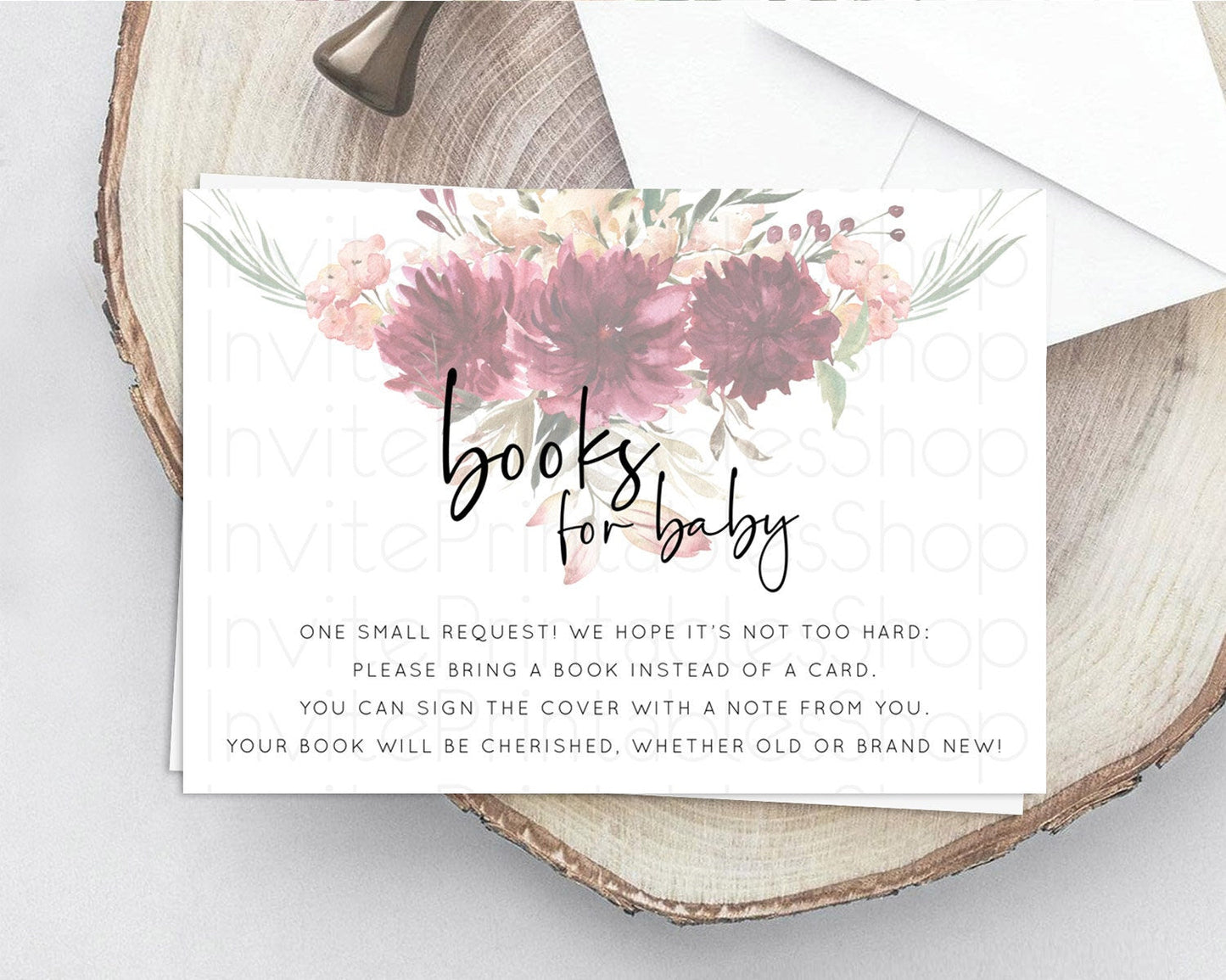 Secret Garden Books For Baby Card Boho Wildflower Book Insert Pastel Flower Garden Baby Shower Card Flower Guests Book Poem Request D10685