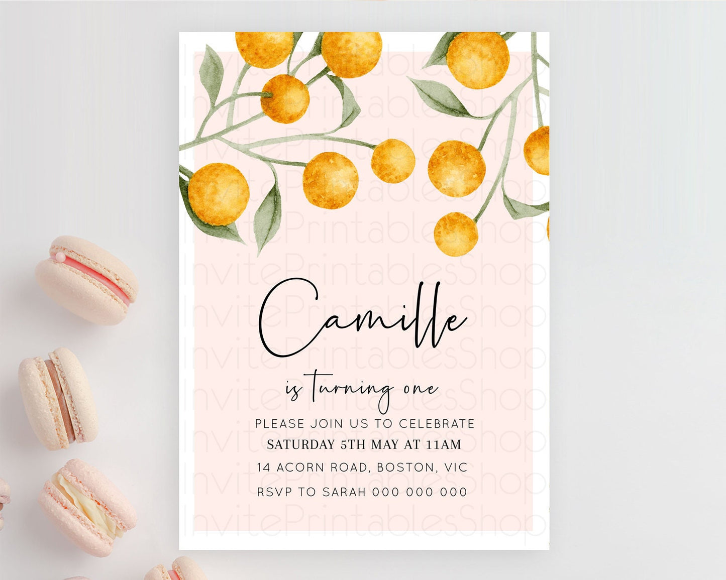 Secret Garden Invitation Wildflower Birthday Invitation Pastel Flowers Invite Enchanted Garden Boho Floral 3rd 2nd First Birthday D11037