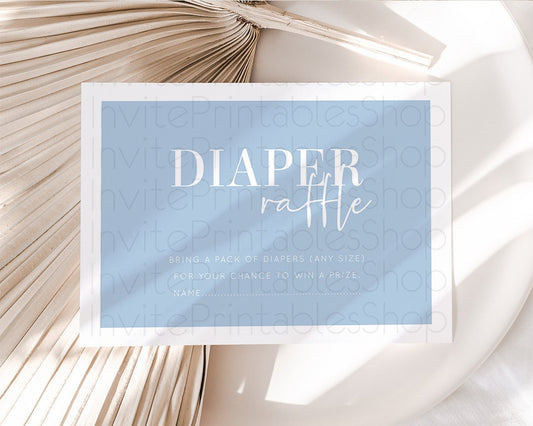 Editable Diaper Raffle Diaper Request Diaper Insert Card Baby Shower Diaper