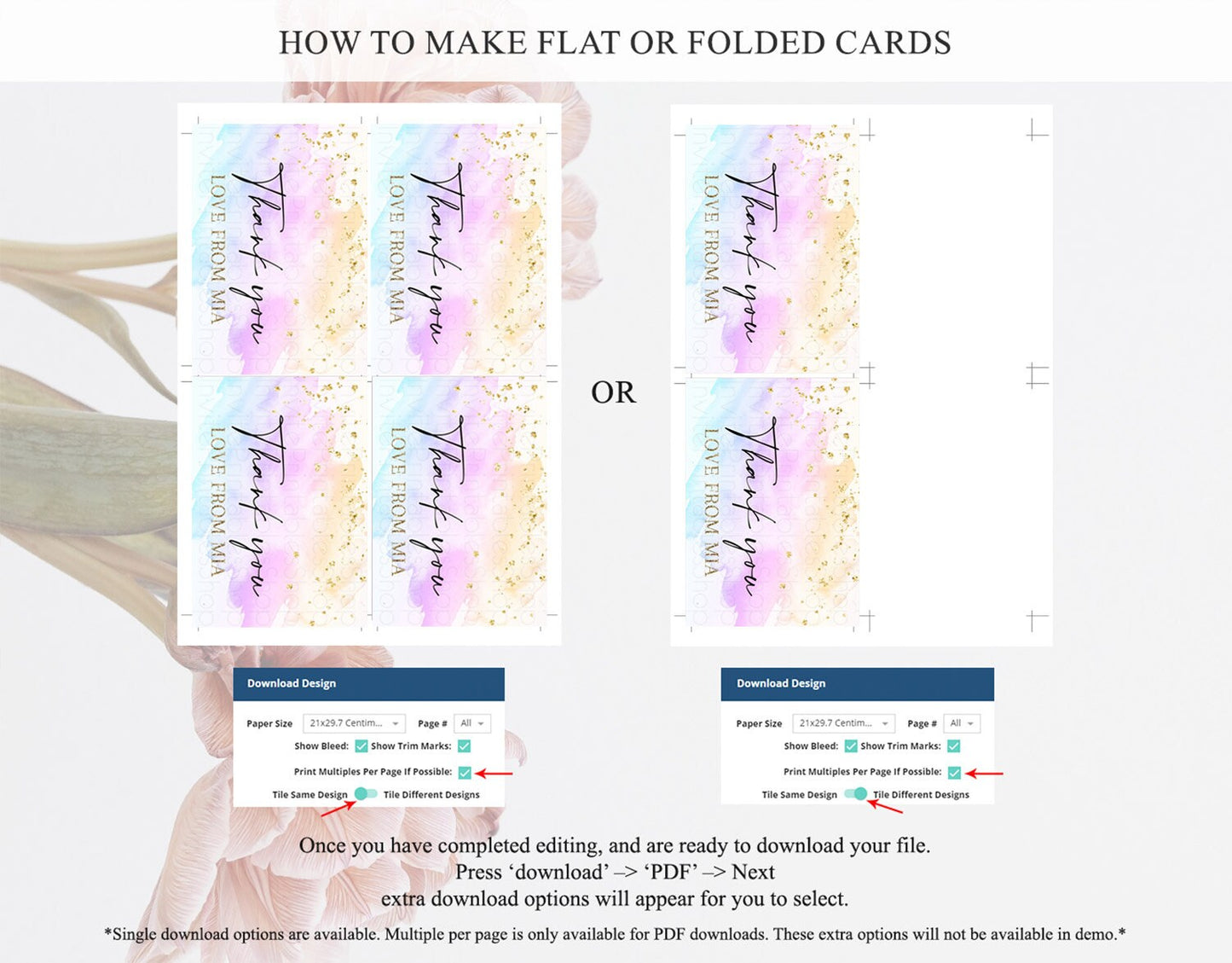 Pastel Thank You Rainbow Thank You Card Colorful Pastel Birthday Thank You Card Confetti Watercolor Pastel Teacher Thank You Cards D10175