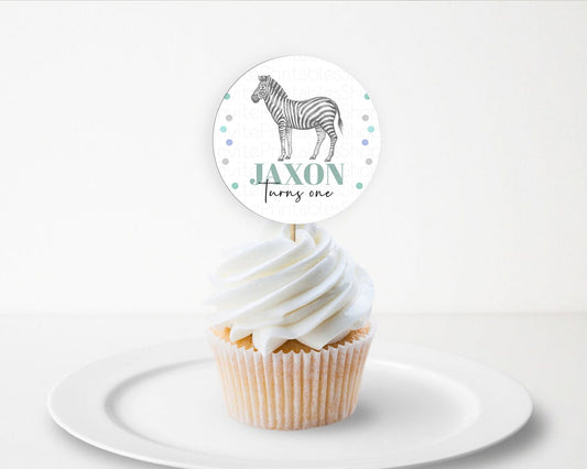 Editable Zebra Cupcake Toppers Zebra Cupcake Zebra Take A Cupcake Toppers Ze