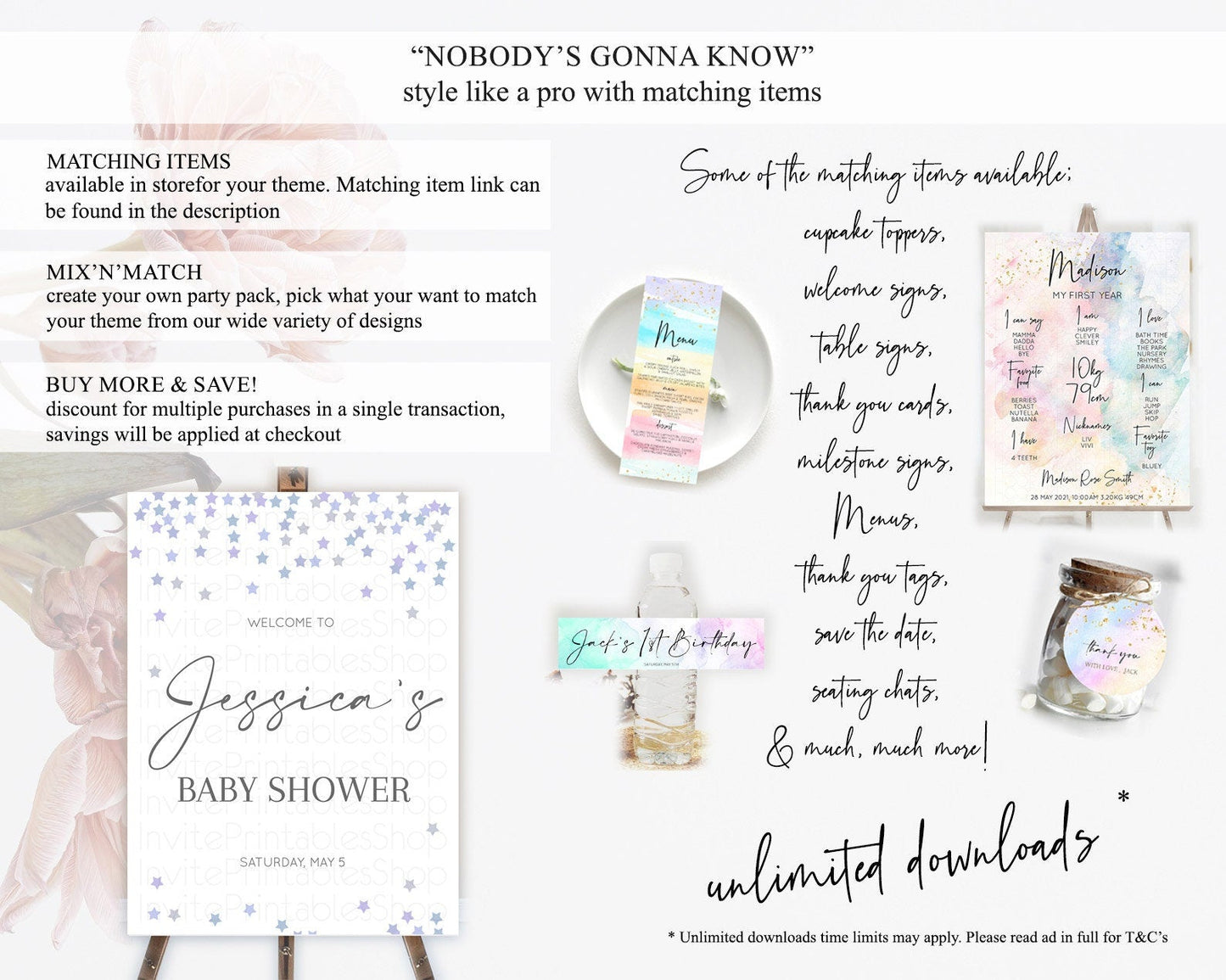 Star Baby Shower Welcome Board Pastel Stars Welcome Sign Shooting Star Rainbow Colorful Confetti Twinkle Little Star Welcome Sign D10341