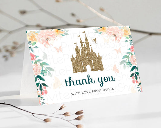 Fairy Thank You Fairy Thank You Card Enchanted Garden Pastel Butterfly Birthday Thank You Floral Secret Garden Teacher Thank You D10429