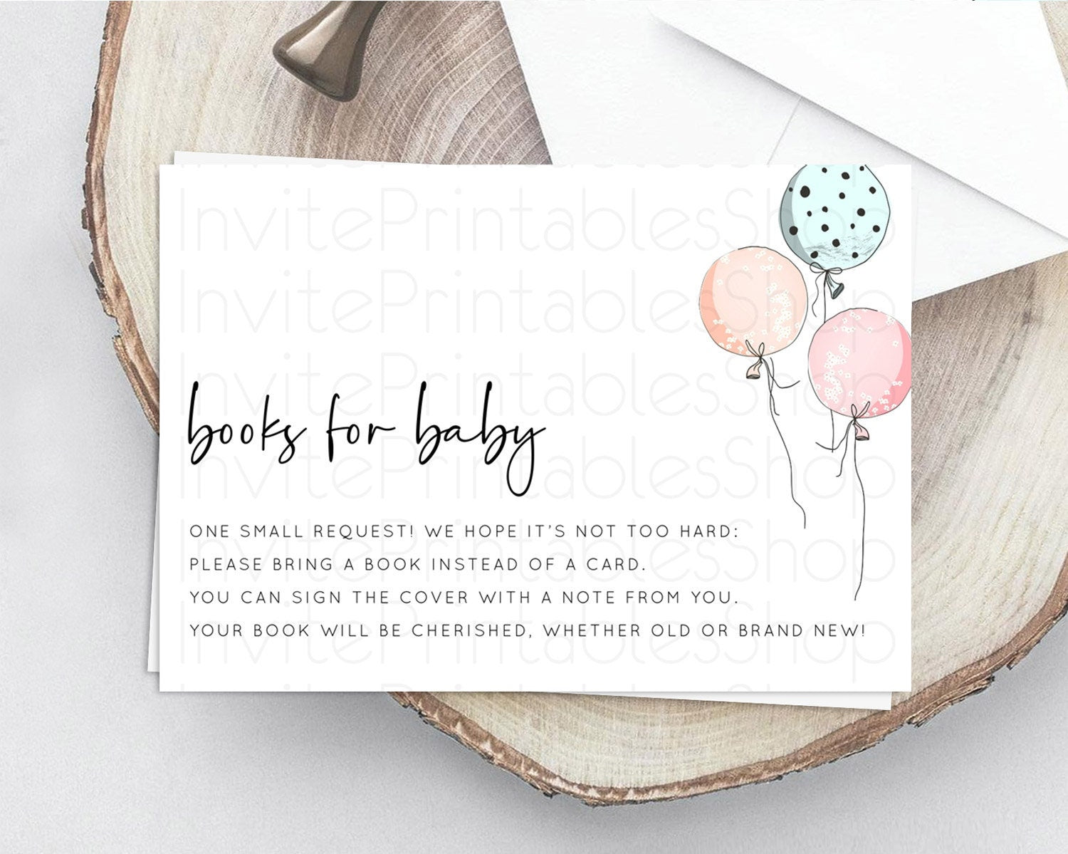 Editable Pastel Balloons Books For Baby Card Colorful Balloon Book Insert Ra