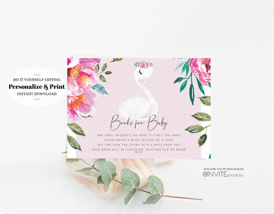 Editable Books for Baby Card Books For Baby Request Baby Shower Book Request
